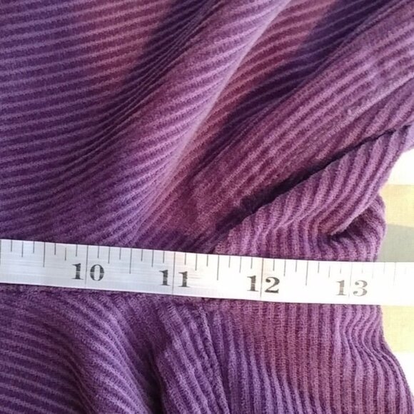 Pac Sun Women's Lavender Corduroys Button Fly Raw Hem Pants Size 12 - Picture 8 of 10